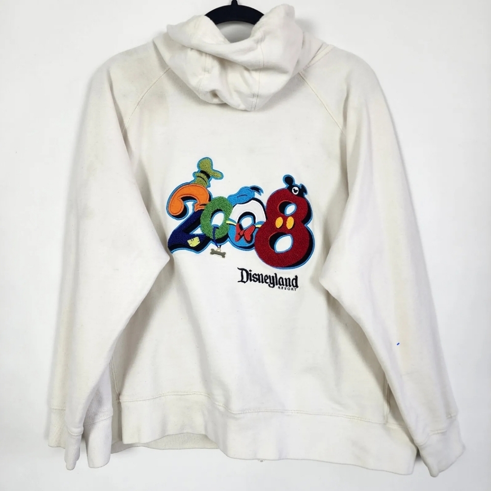 2008 Disney Land White Zip-Up - RARE